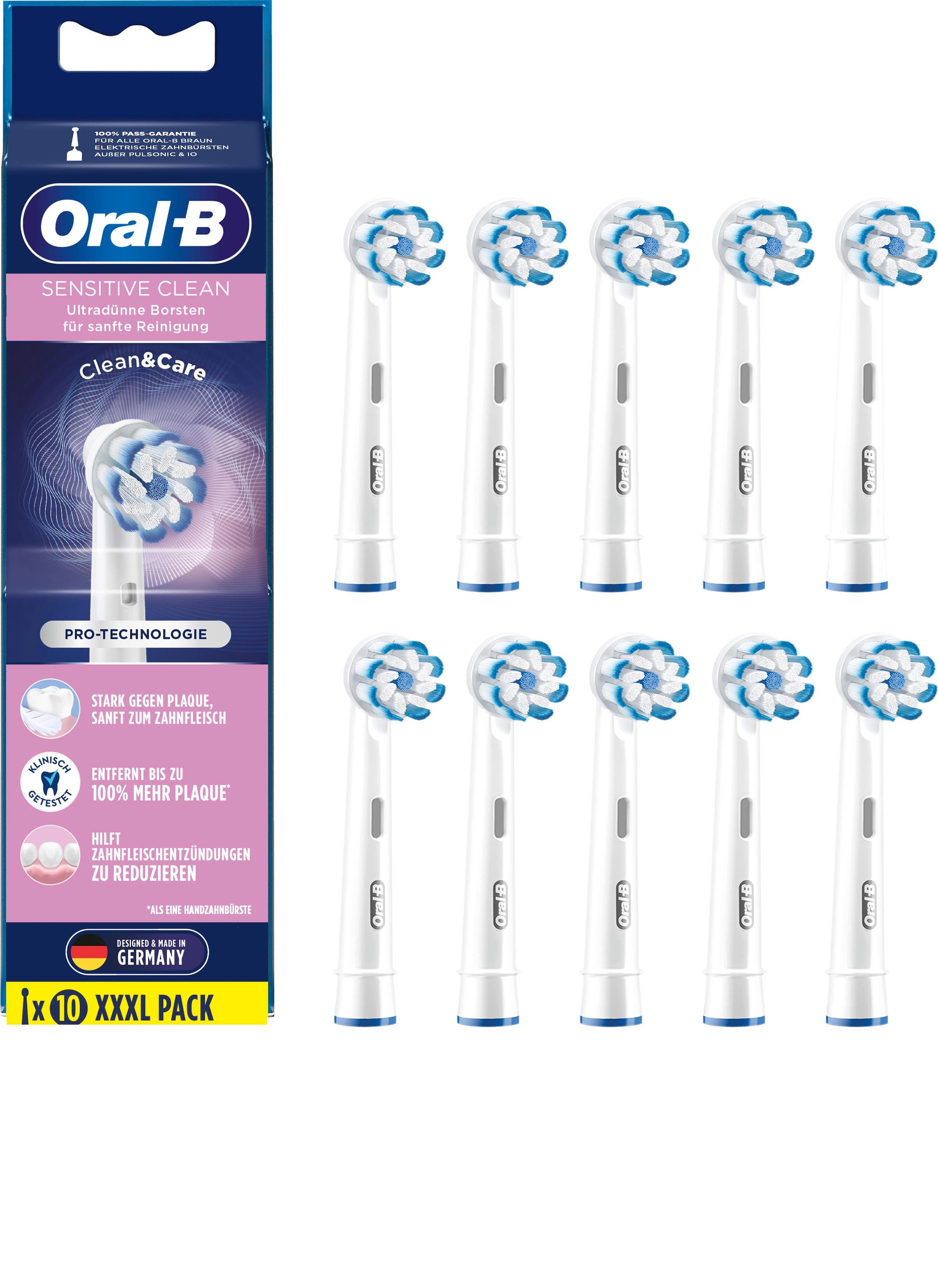 Oral-B Sensitive Clean& Care Aufsteckbürsten (10er-Set)