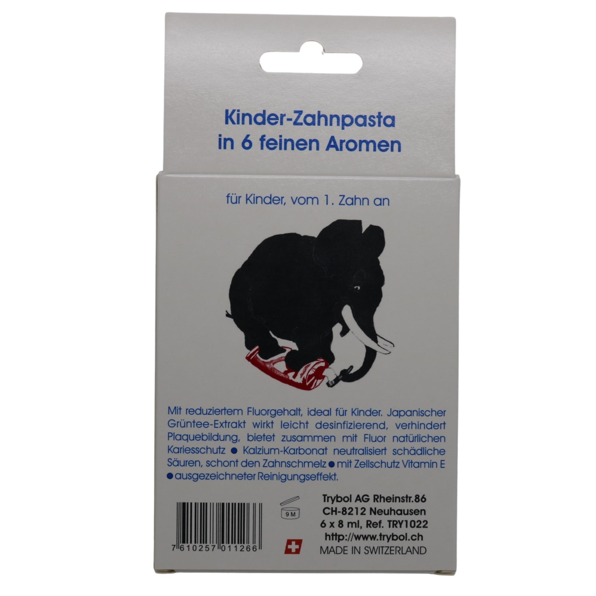Trybol Kinder Zahnpasta back