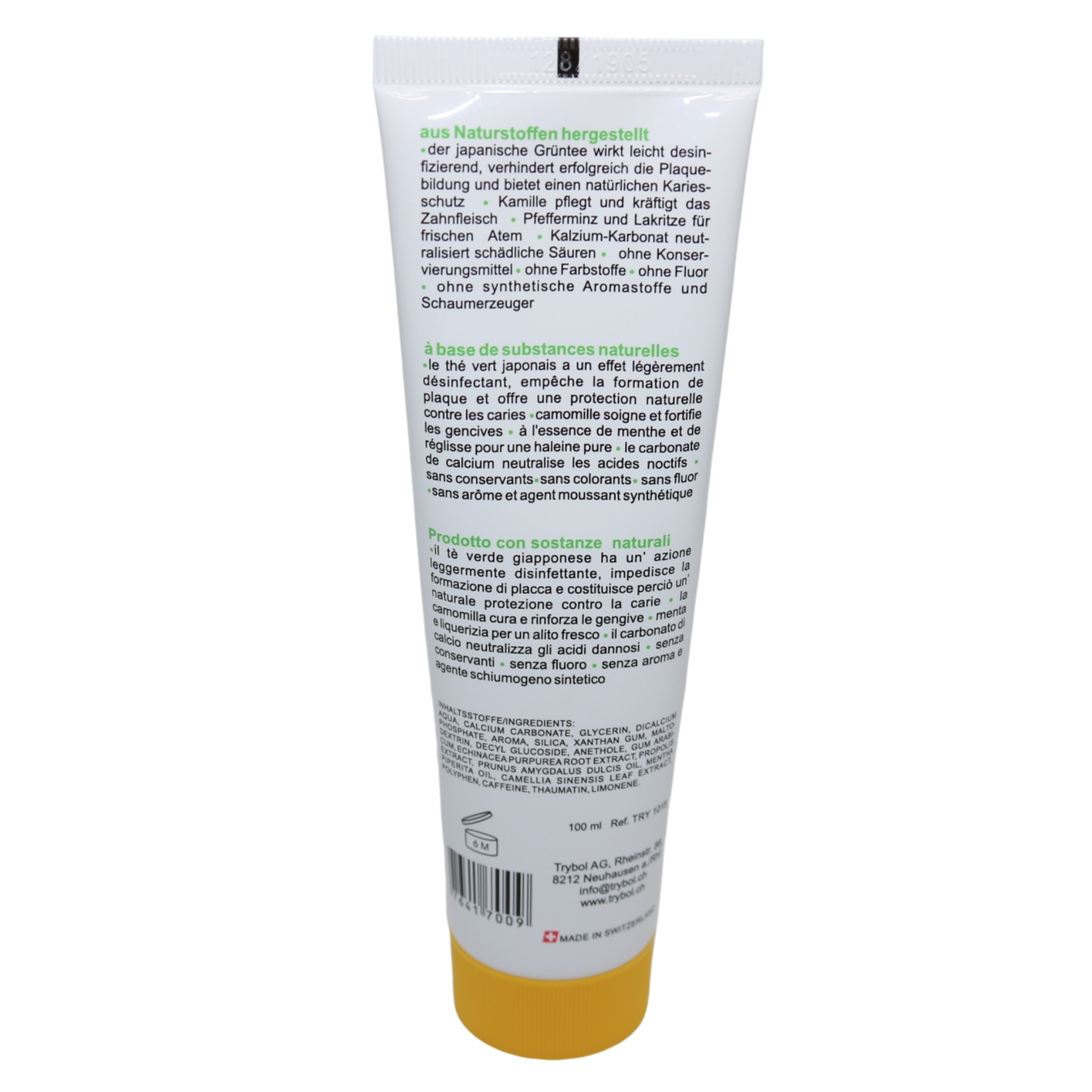 Trybol Natur Zahncreme back