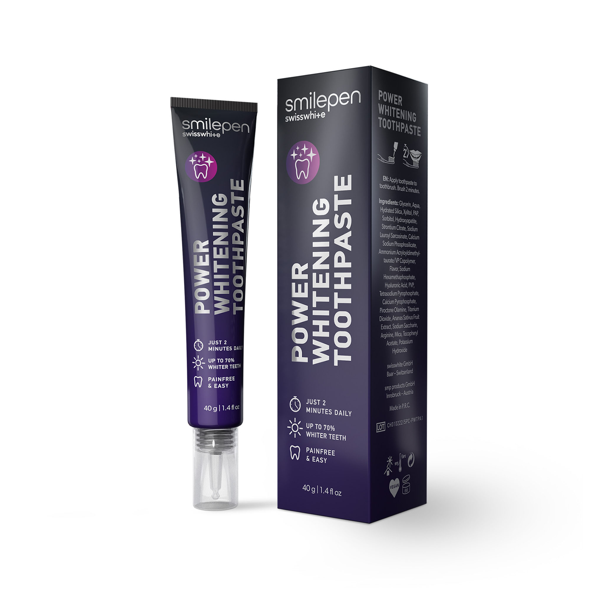 smilepen power whitening toothpaste