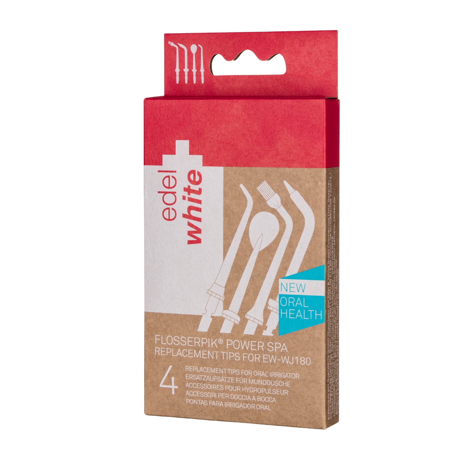 edel+white Flosserpik Power Spa Replacement Set, 4 Stk (100172)