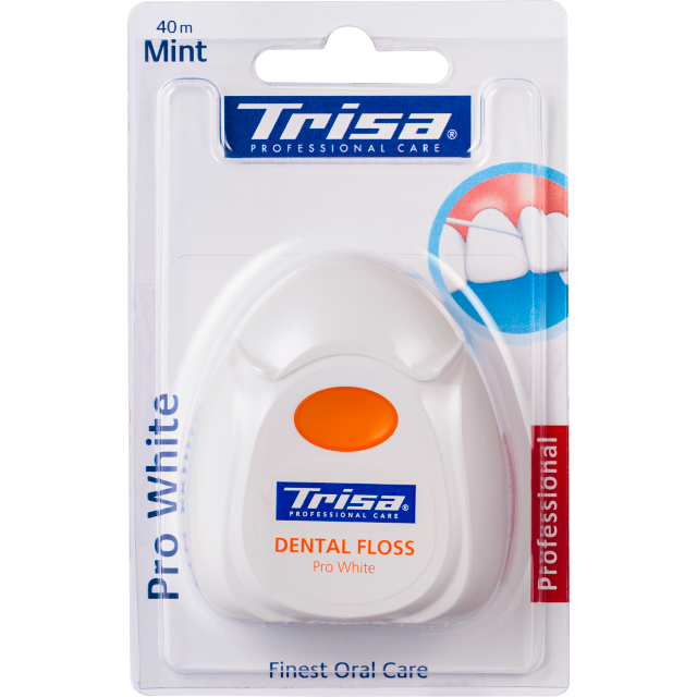 trisa dental floss white