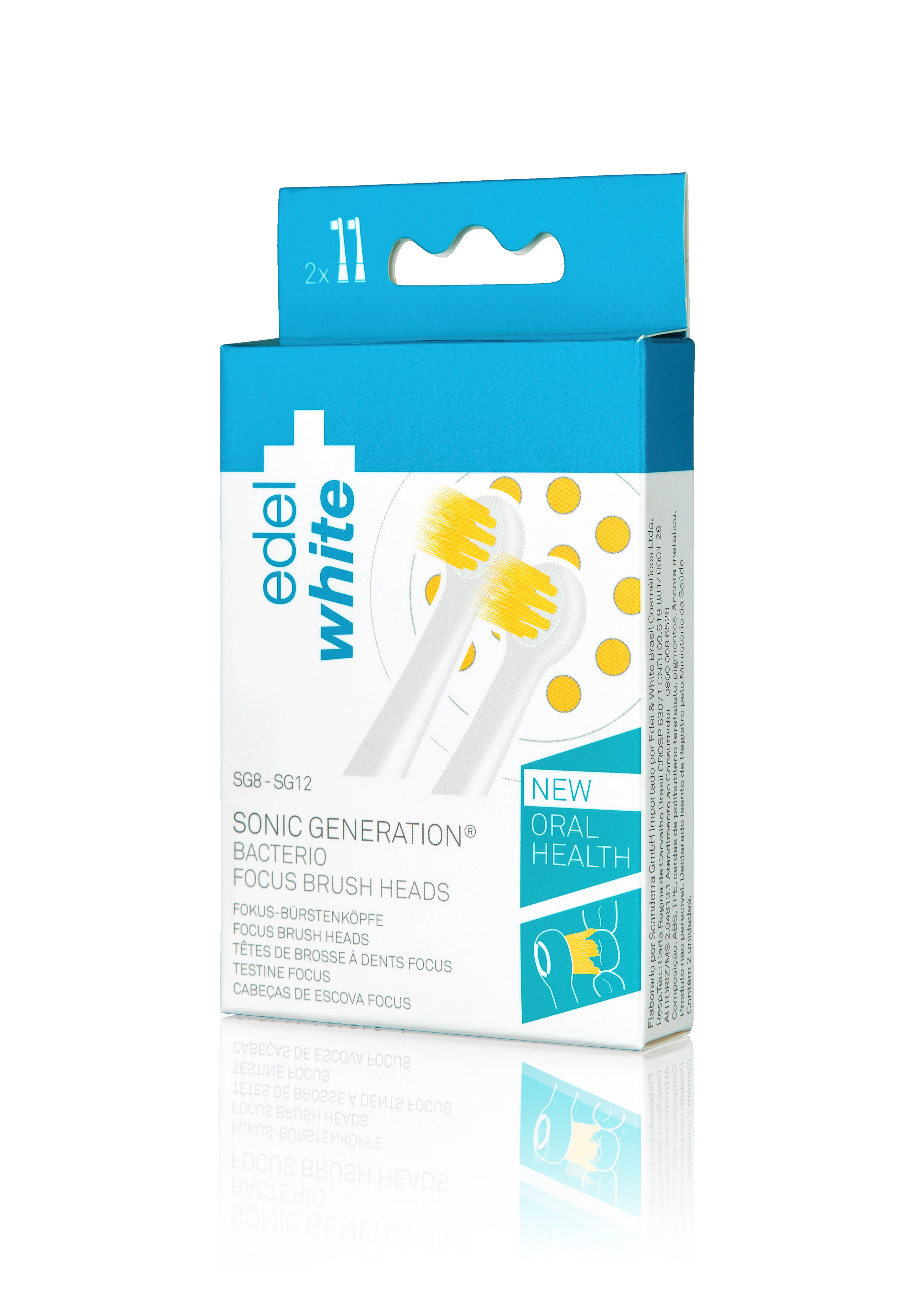 edel+white Focus Bürstenköpfe, 2 Stk (100164)