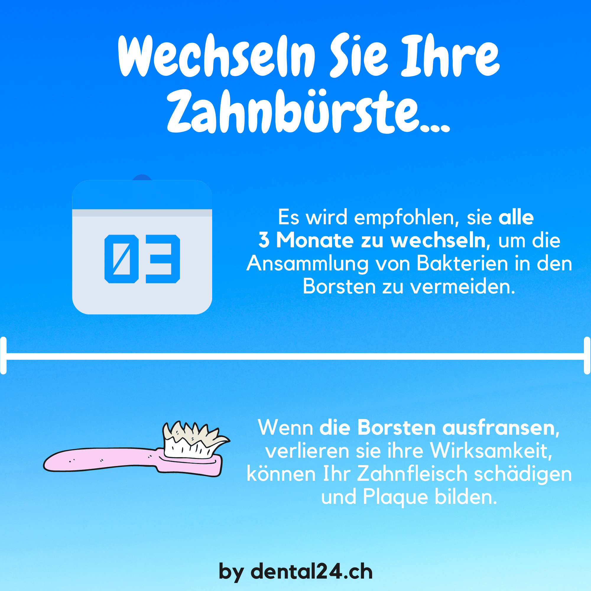 Infografik zur Zahnreinigung